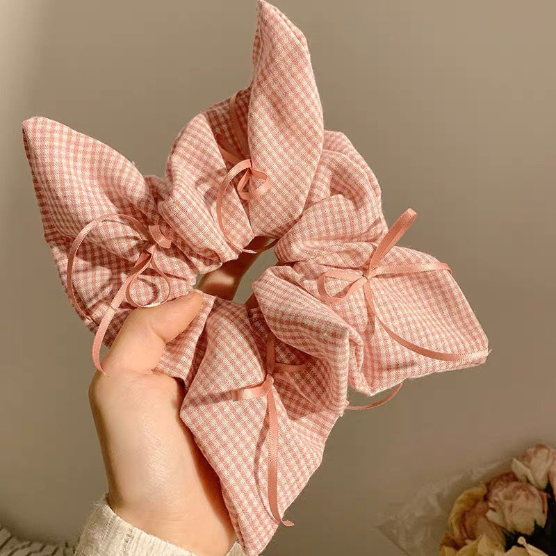 Summer Super Fairy Sweet Lace Large Intestine Hair Ring