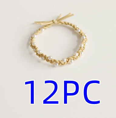 Hair Ring Handmade Pearl Bowknot Headband