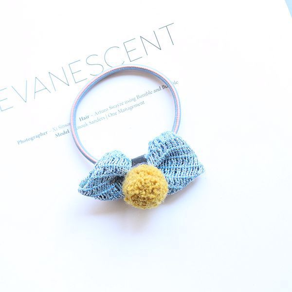 Children's Parent-child Hair Ball Cotton And Linen Bow Hairpin Princess BB Clip