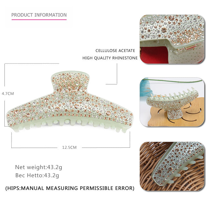 Artistic Retro Cellulose Acetate Sheet Grip Barrettes