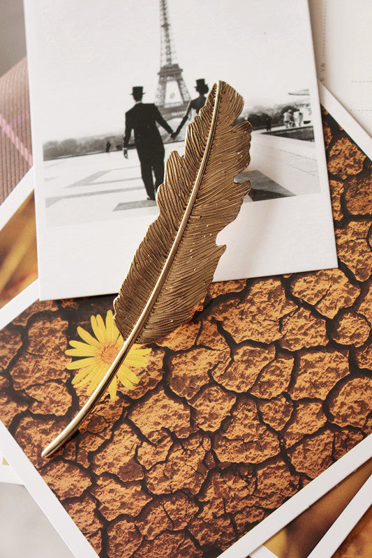 Large Feather Spring Clip And Wind Hair Accessories