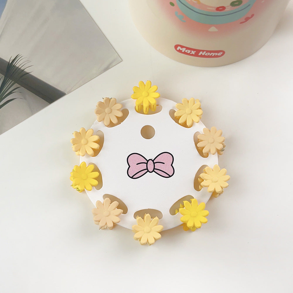 New Children's Barrettes 10 PCs Colorful Cartoon Baby Small Jaw Clip Bangs Broken Hair Princess Hairstyle Mini Hairpin