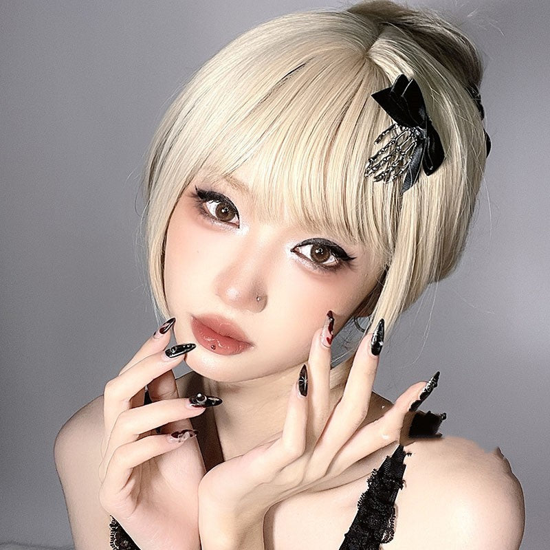 Skeleton Claw Ghost Hand Bow Hair Clip