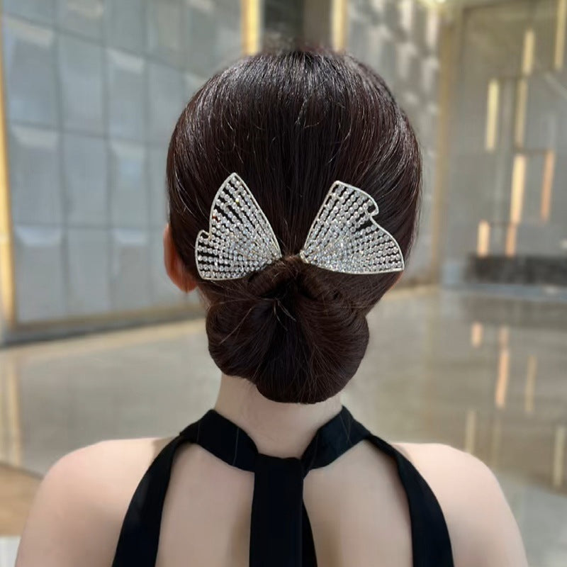 Hair Embellishment Rhinestone Twist Clip Back Brain