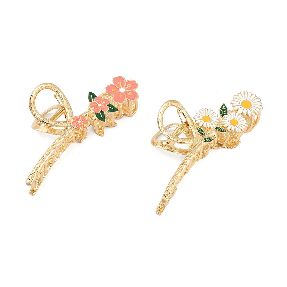 Women's Fashion Pearl Flower Hair Clip