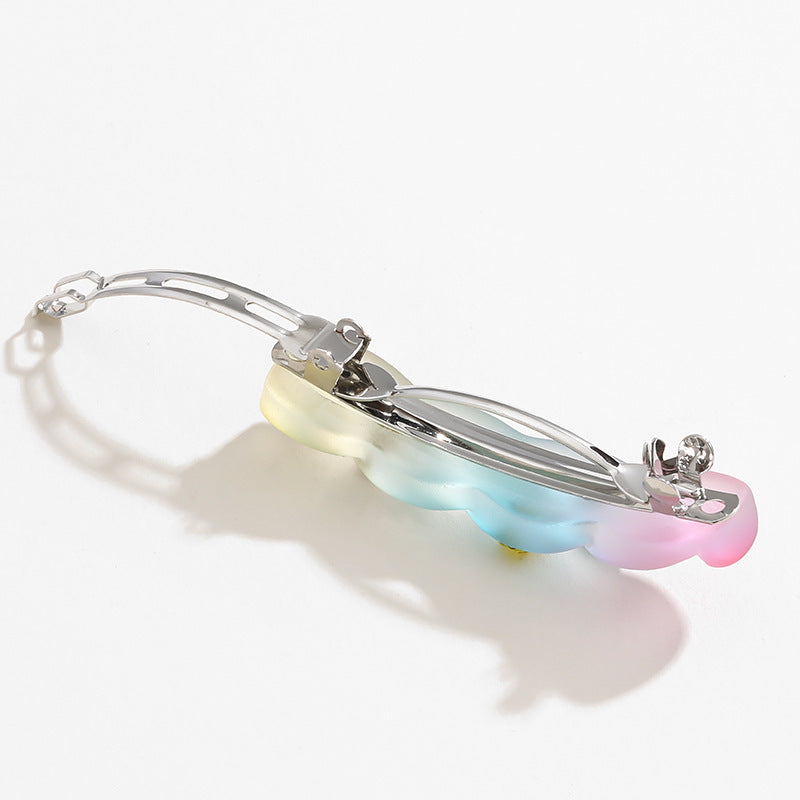 Color Gradient Resin Barrettes Female