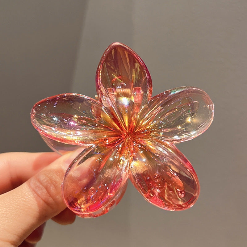 Plating Color Transparent Egg Bauhinia Barrettes Women's