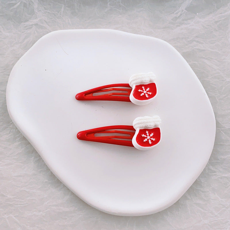Children's Fashion Simple Christmas Hair Clip