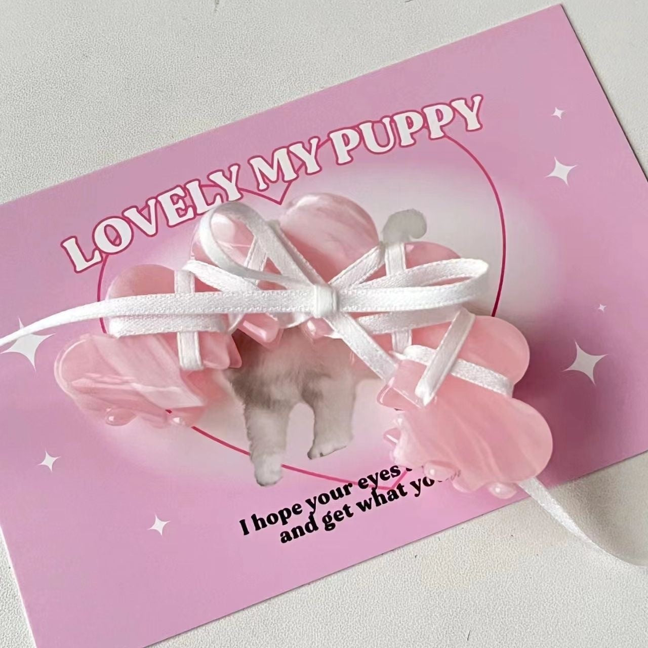 Ballet Ribbon Bow Manual Barrettes