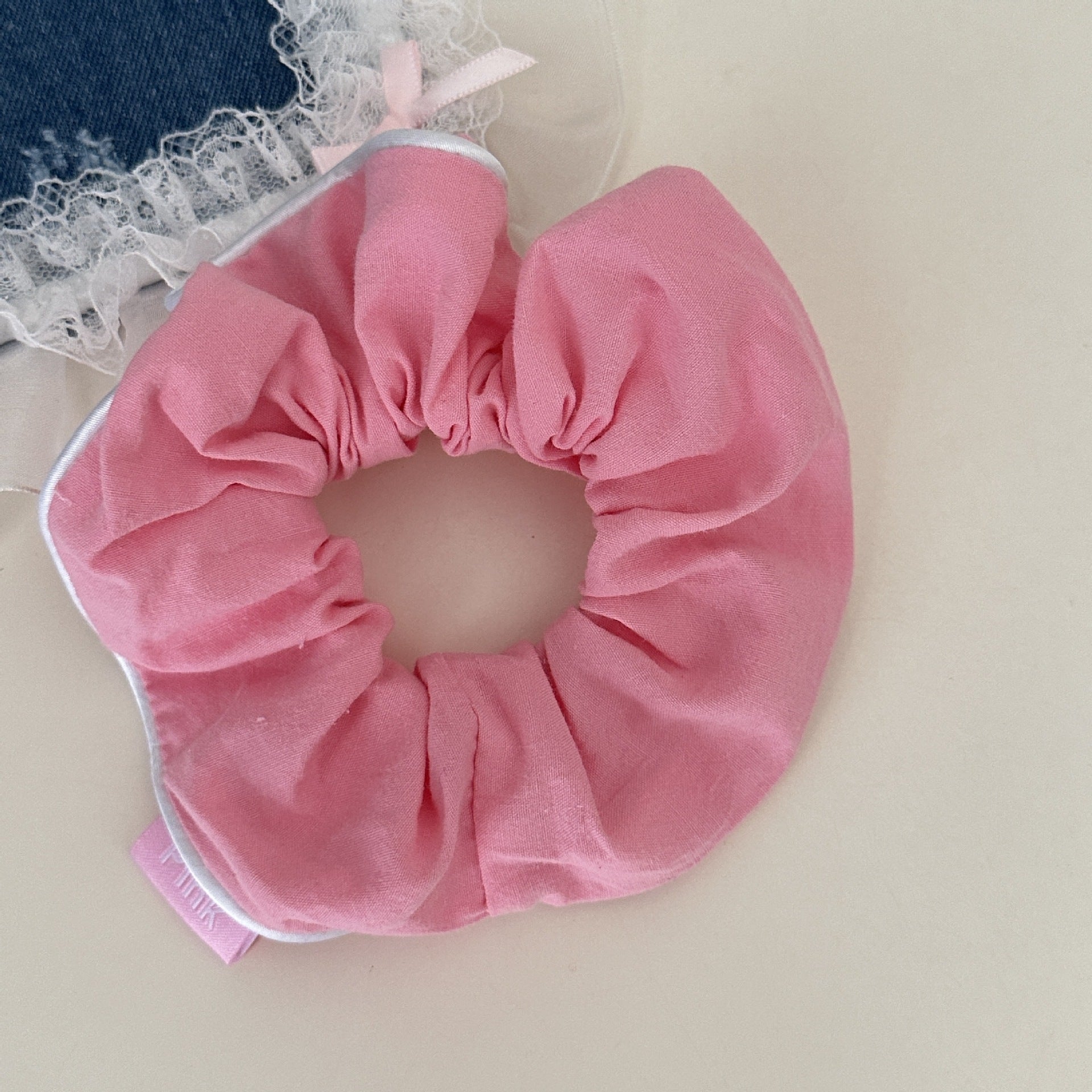 Sweet Floral Plaid Large Intestine Hair Ring Stripe Hair Ring Hair Rope Hair Accessories