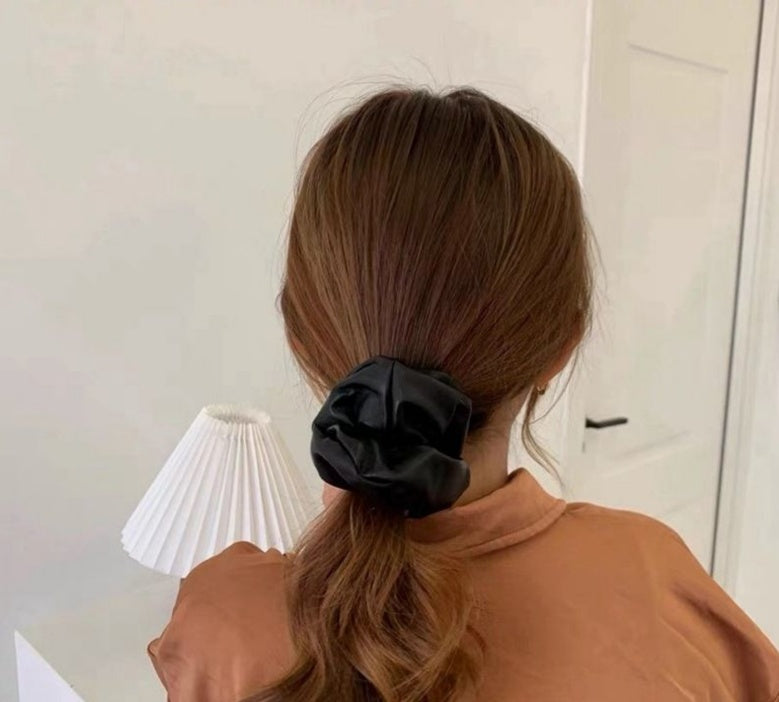 New Style Simple Temperament Pu Leather Large Intestine Hair Ring