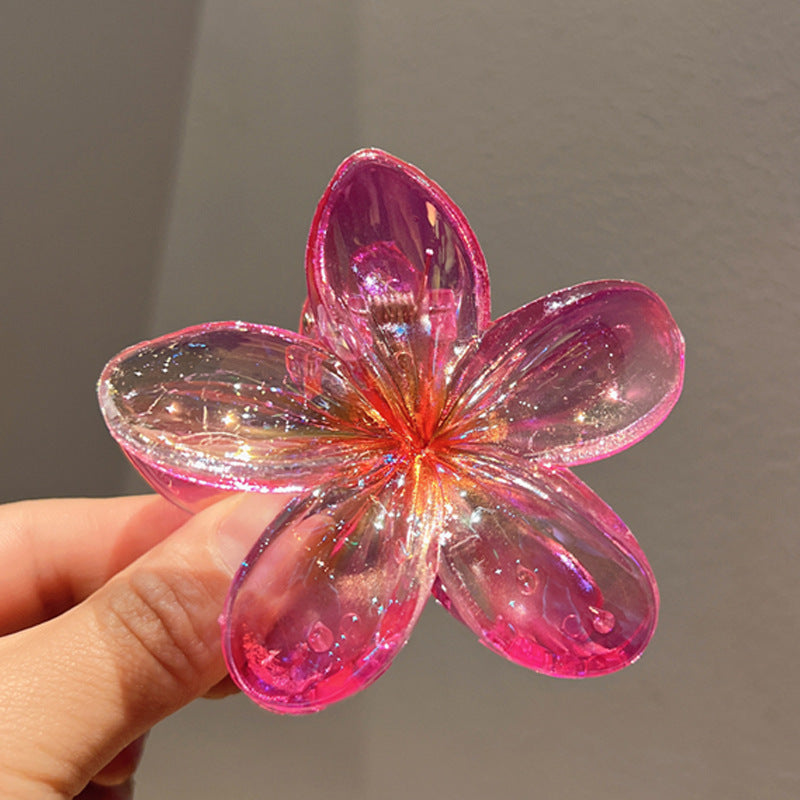 Plating Color Transparent Egg Bauhinia Barrettes Women's