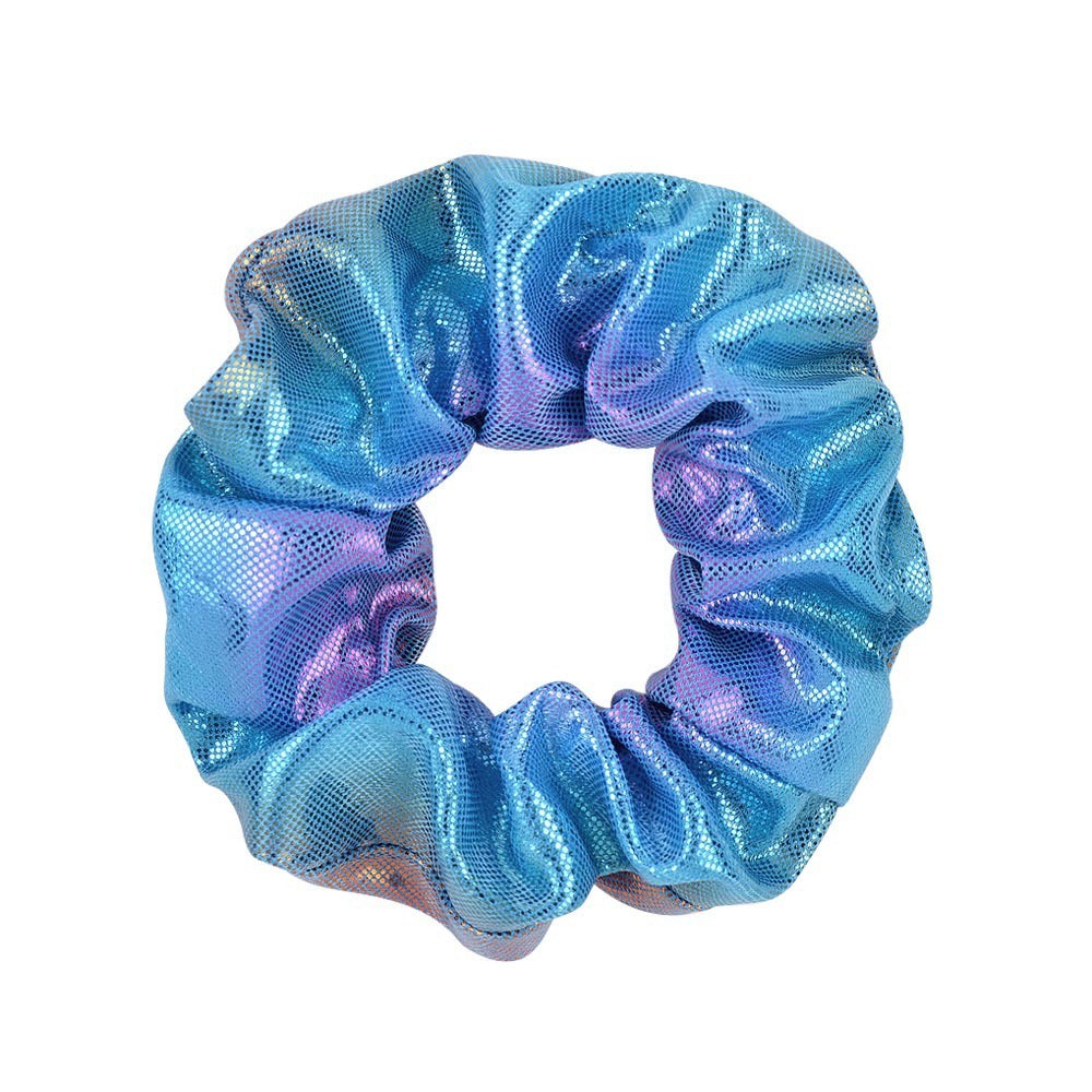 16 Color Laser Cloth Hair Ring Bronzing Two-tone Gradient Pork Intestine Circle Head Flower