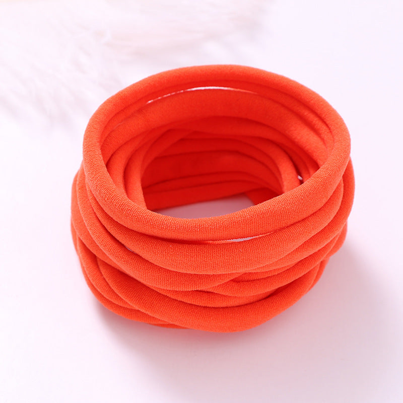 INS Seamless Nylon Fine Hair Band Children's Hair Ring Handmade DIY Baby Headband