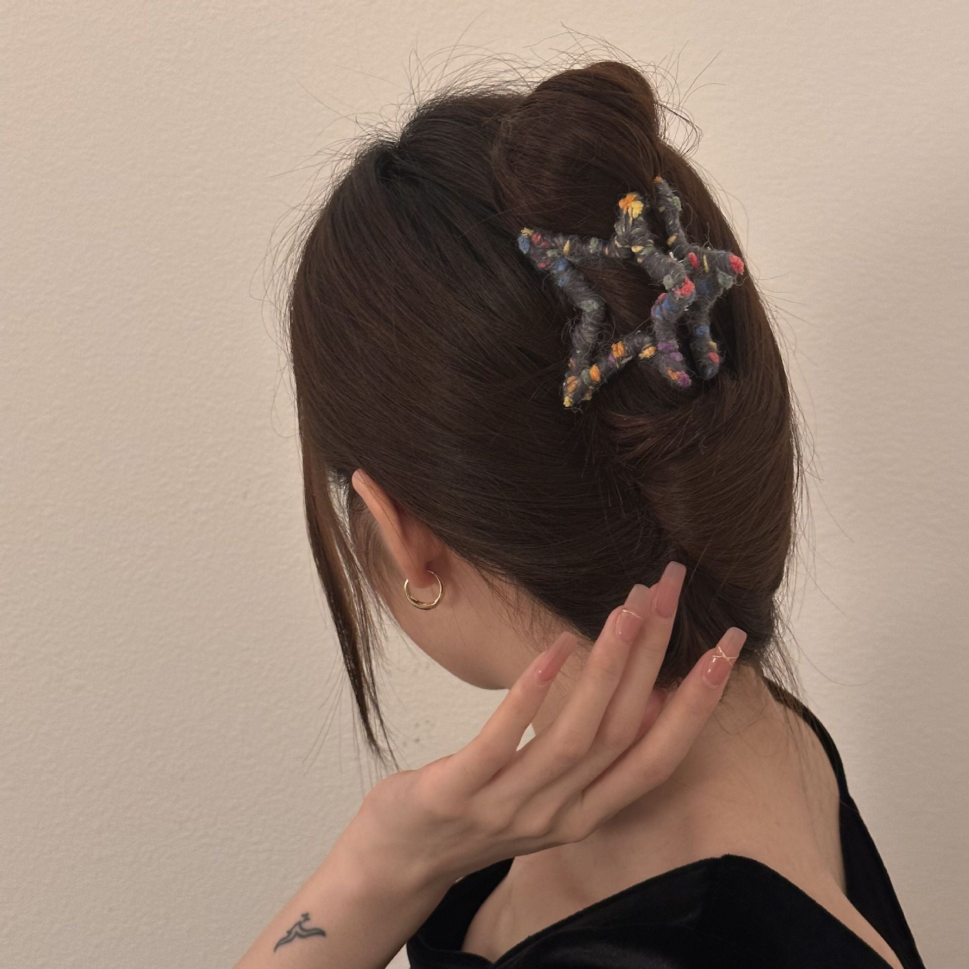 Best Five-pointed Star Grip Back Head Barrettes Ladies