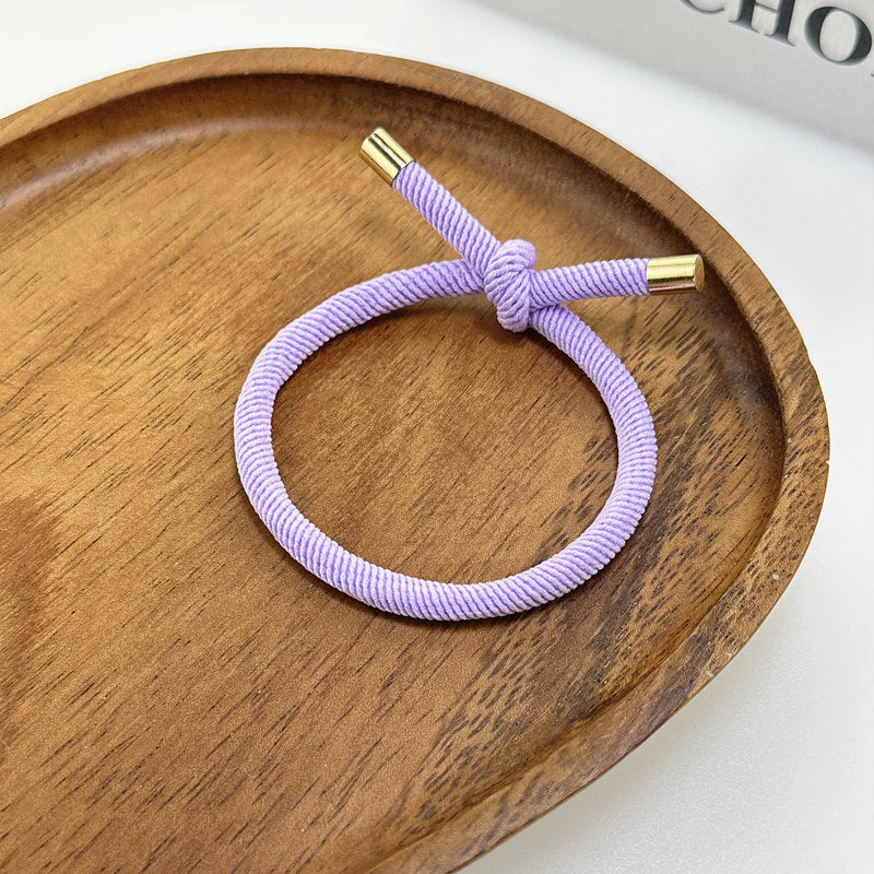 Spiral Pattern Hair Rope Bold Knotted Hair Ring Simple