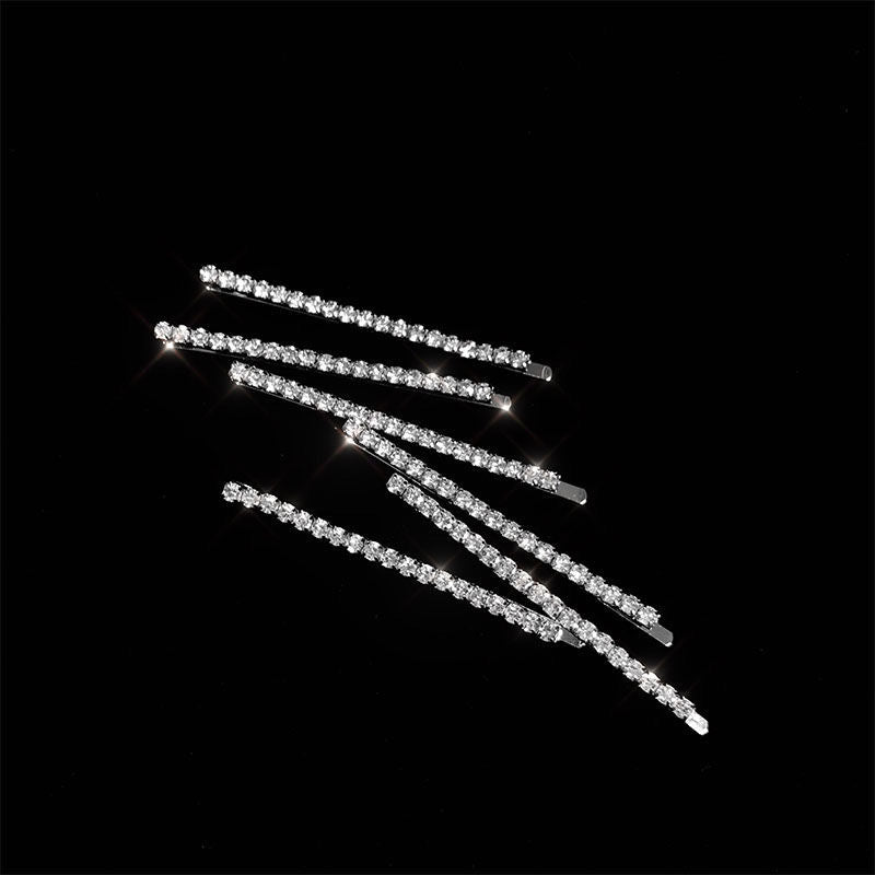 Popular Best Rhinestone Hair Clip Bar Shaped Clip BB Clips