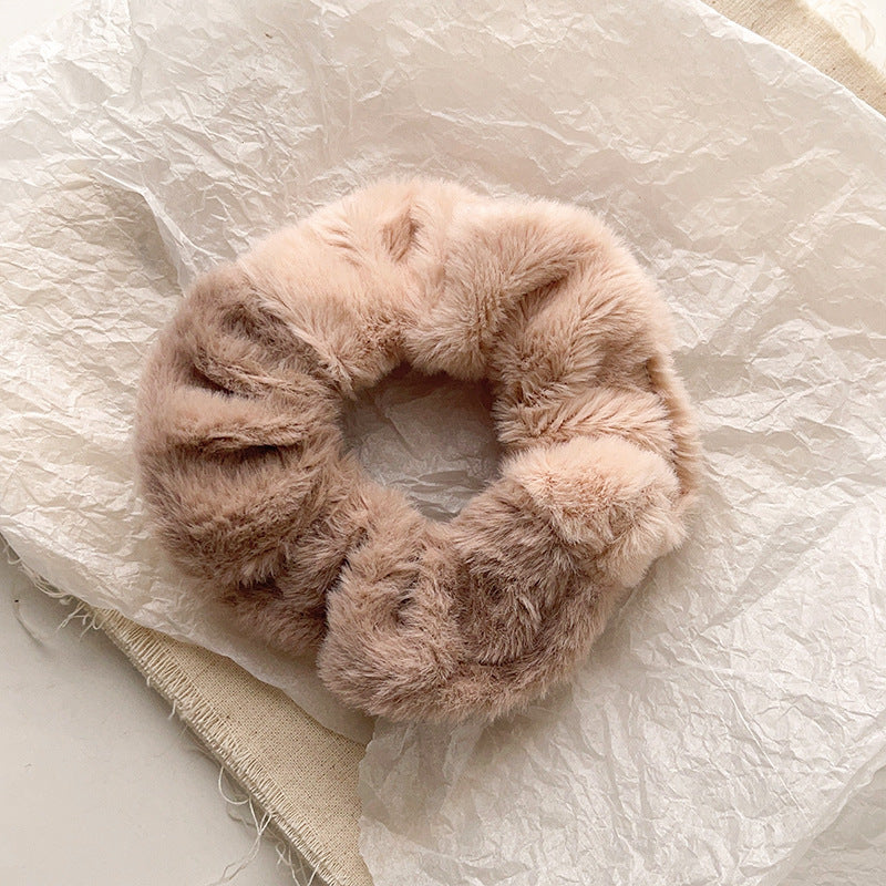 Cute Plush Intestine Hair Ring  Scrunchies  Girls' Hair Accessories