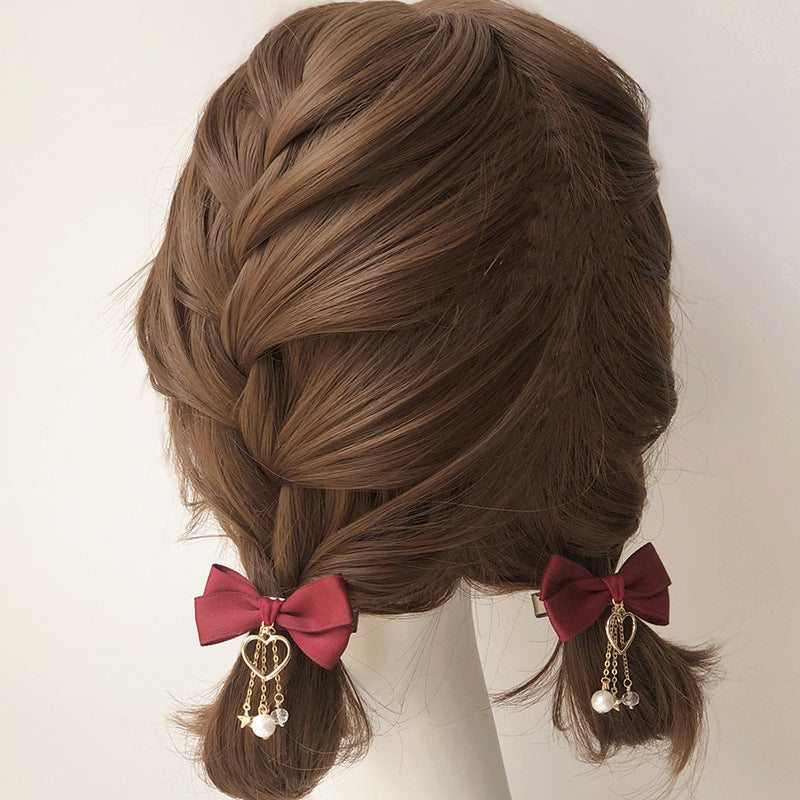 New Children's Antique Tassel Small Pendant Barrettes