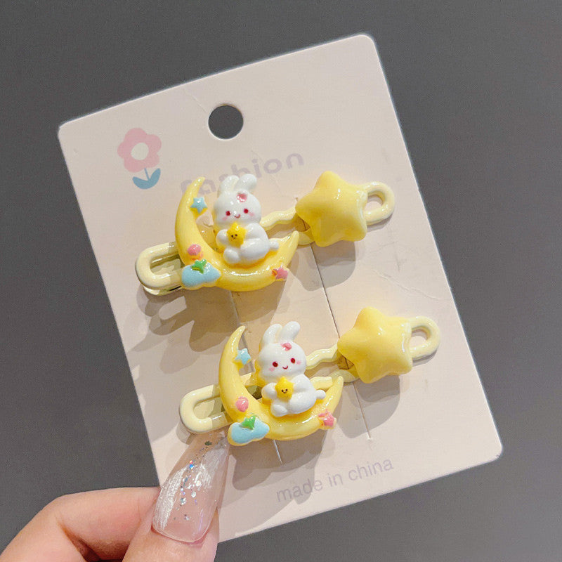 Yellow Fat Star Hair Clip Side Clip Headpiece