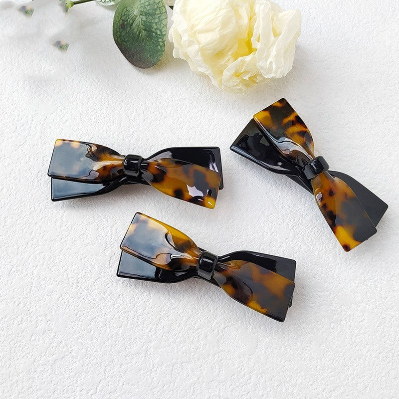 European And American Tortoiseshell Colored Hair Clip Acetate