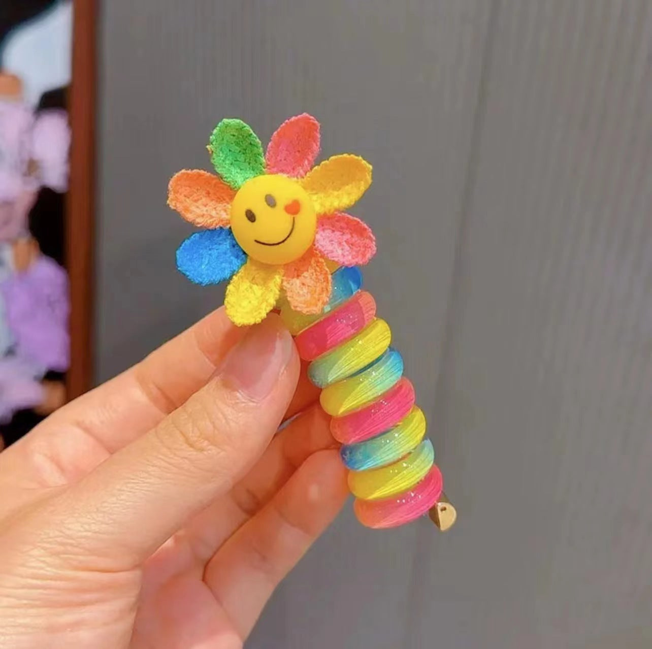 Cute Cartoon Colorful Hair Ring  Hair Accessories Rubber Band Hair Rope