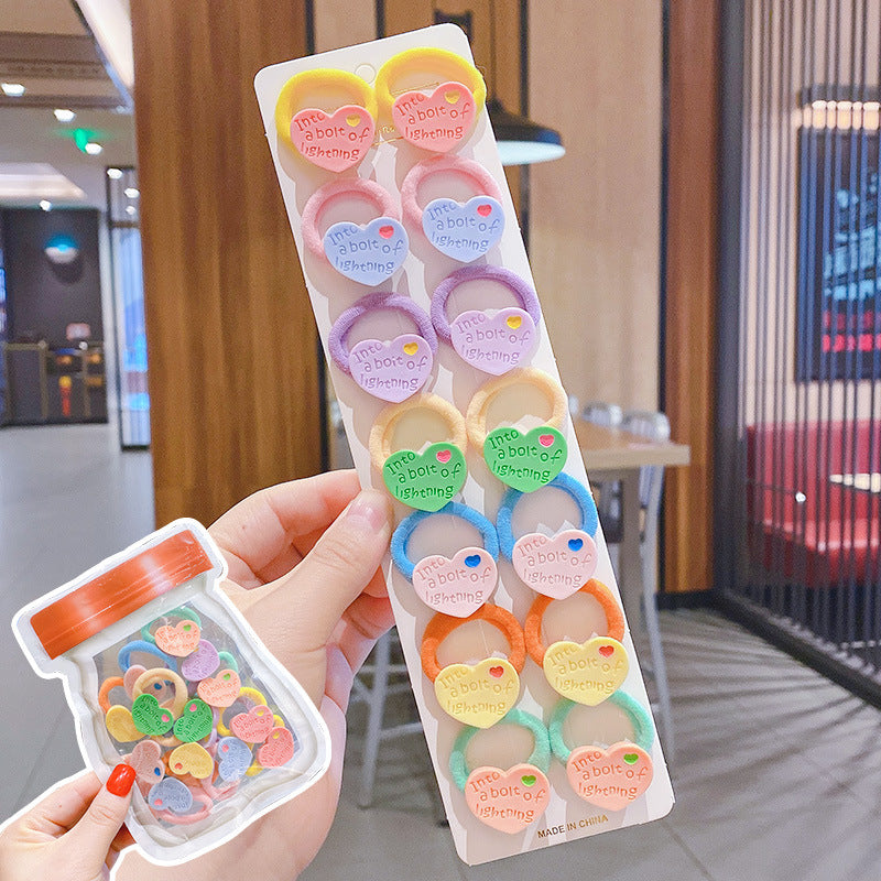 Hair Rope Girl Children Cartoon Little Cute Hair Ring Color Does Not Hurt Hair Cute Hair Rope