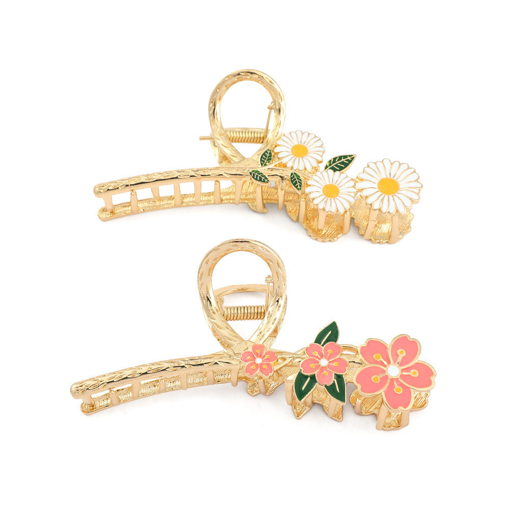 Women's Fashion Pearl Flower Hair Clip