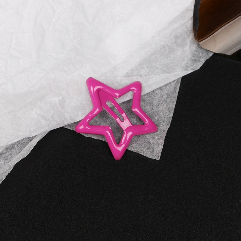 Candy Coloured Drip Stick Star Hair Clip