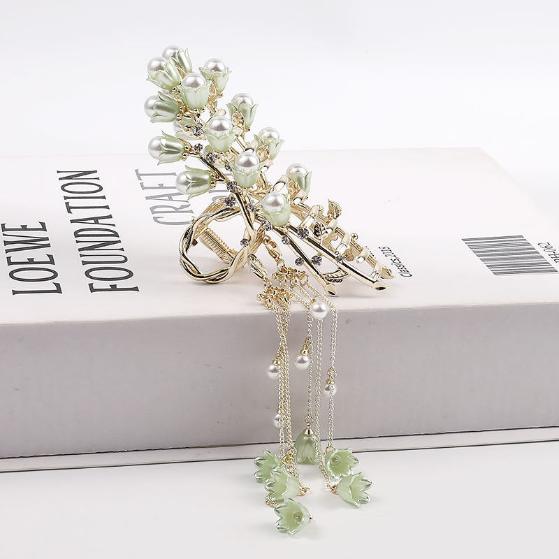 Best Jewelry Pearl Hair Clip Female Hair Claws