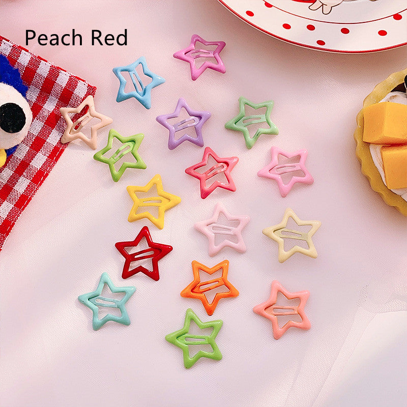 Candy Coloured Drip Stick Star Hair Clip