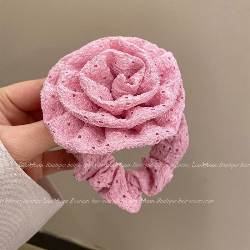 Summer Super Fairy Sweet Lace Large Intestine Hair Ring