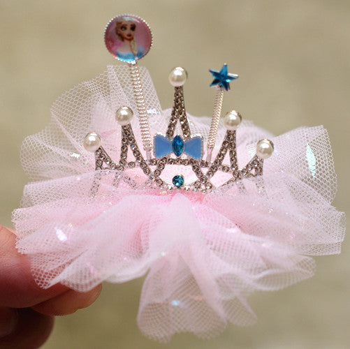 Girls Crown Headdress Children's Crown Princess Barrettes
