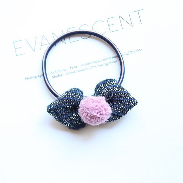 Children's Parent-child Hair Ball Cotton And Linen Bow Hairpin Princess BB Clip