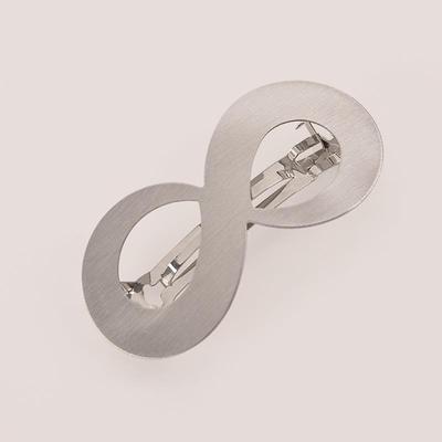 Geometric Metal Brushed Barrettes Spring Clip