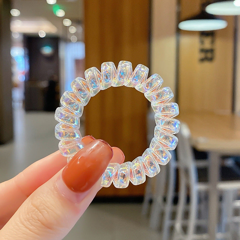 Black Phone Line Hair Ring Women's Korean Style