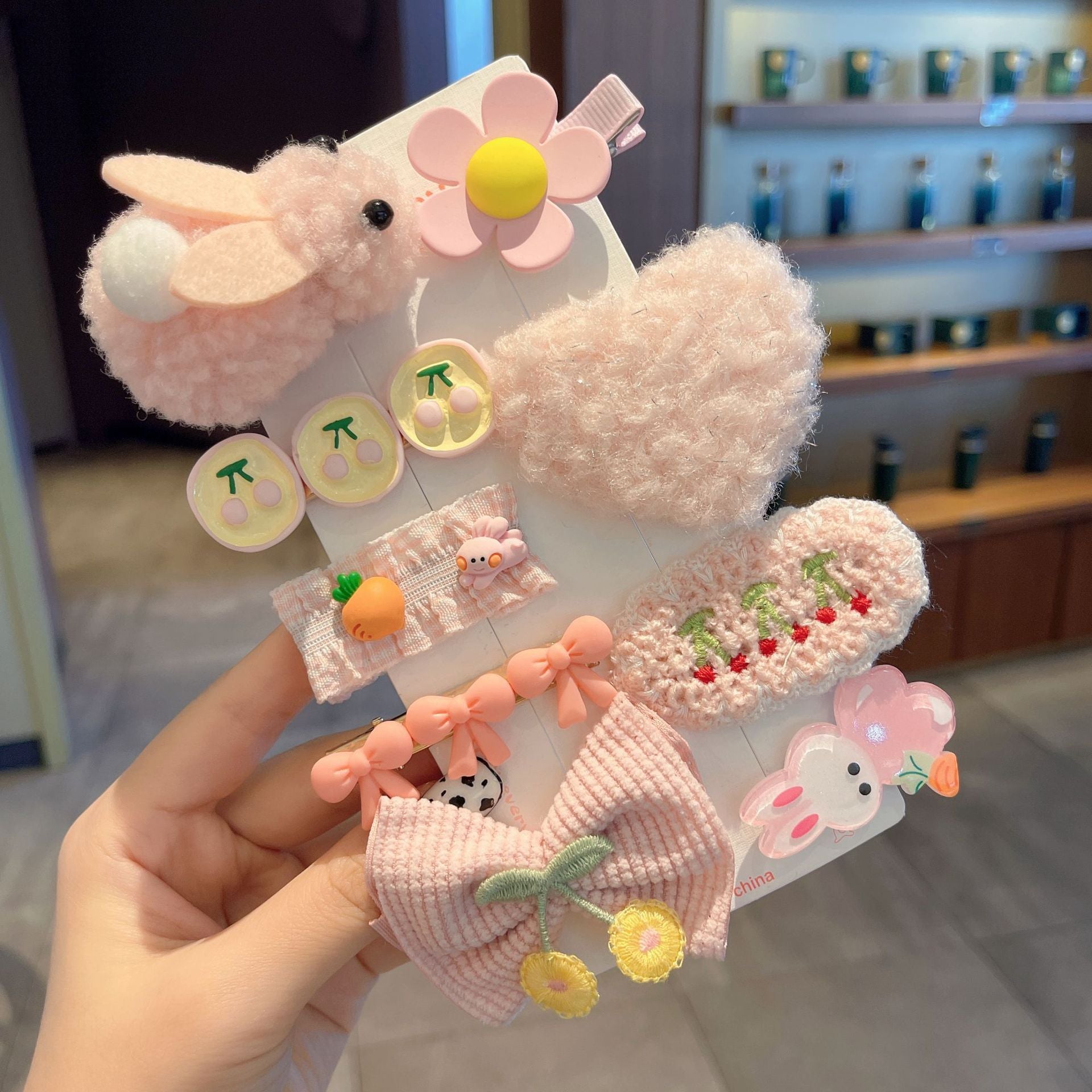 New Plush Cute Sweet Children Barrettes