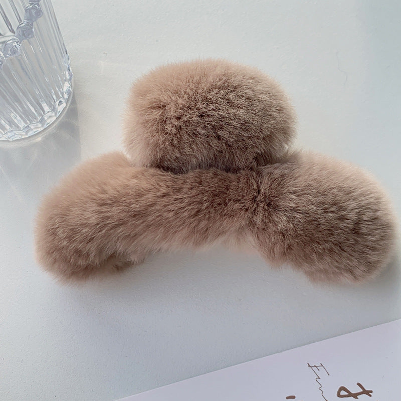 Best Korea Real Otter Hair Hair Clip Female