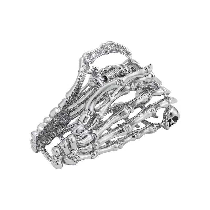 Skull Claw Metal Barrettes Female Autumn Special-interest Design Back Head Updo Hair Claw