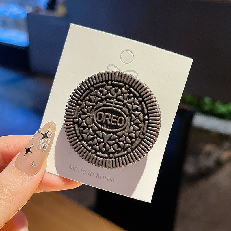 Cartoon Cute Cookies Barrettes Simulation Food Funny Quirky Bang Side Clip Sweet Girl Hairpin Hair Ornaments