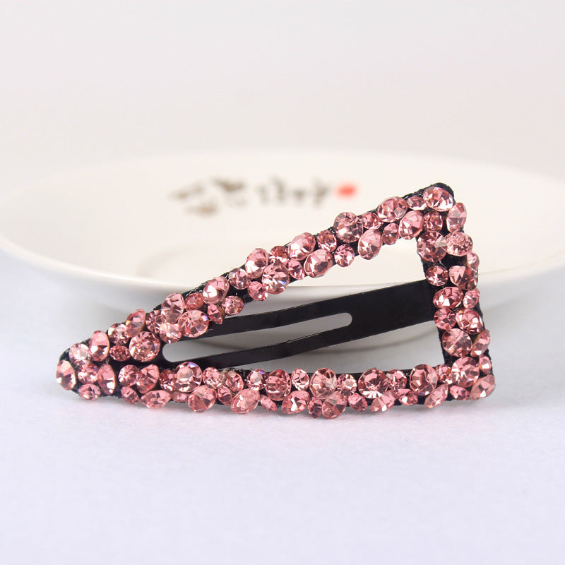 Diamond Colorful Crystals Rectangular BB Clip Break Hair Side Bang Clip