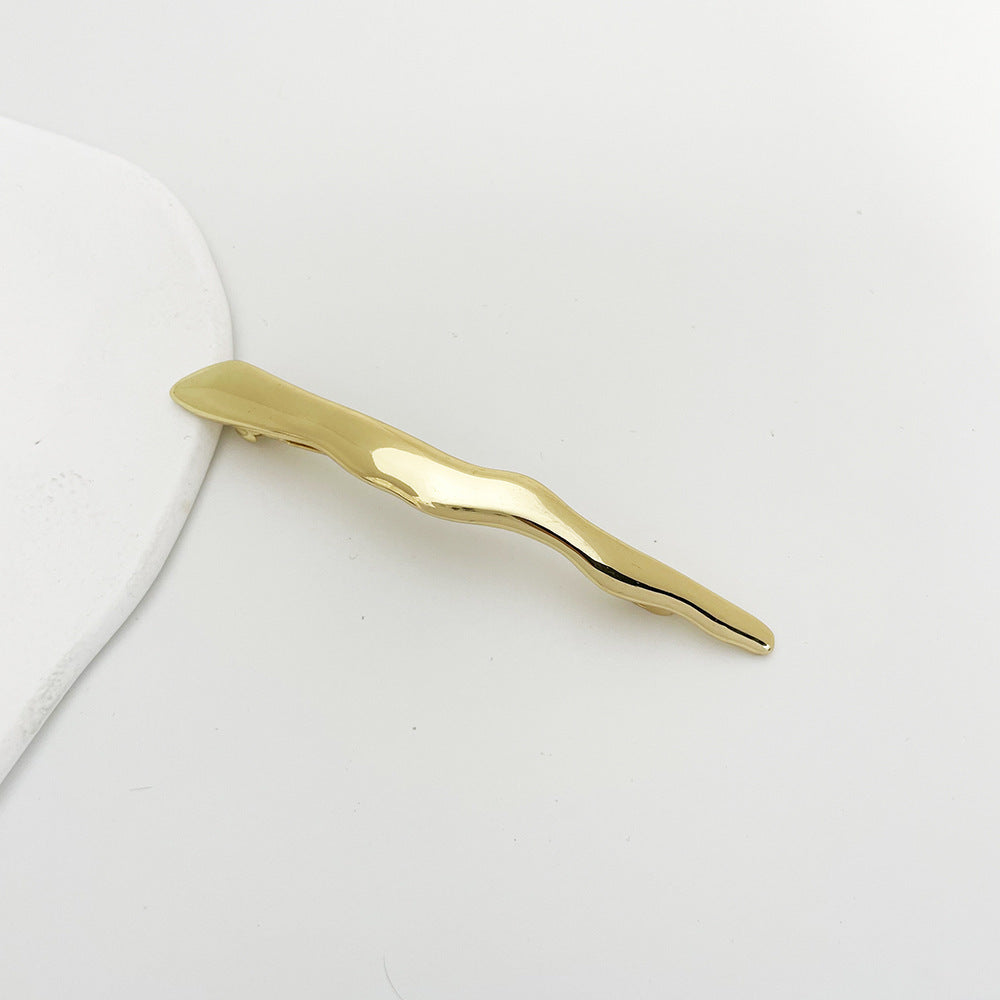 Irregular Spring Clip Alloy Barrettes Loose Clip Back Head