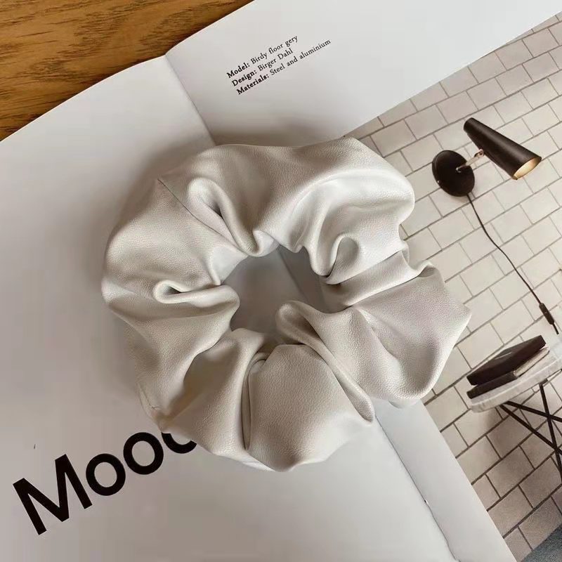 New Style Simple Temperament Pu Leather Large Intestine Hair Ring