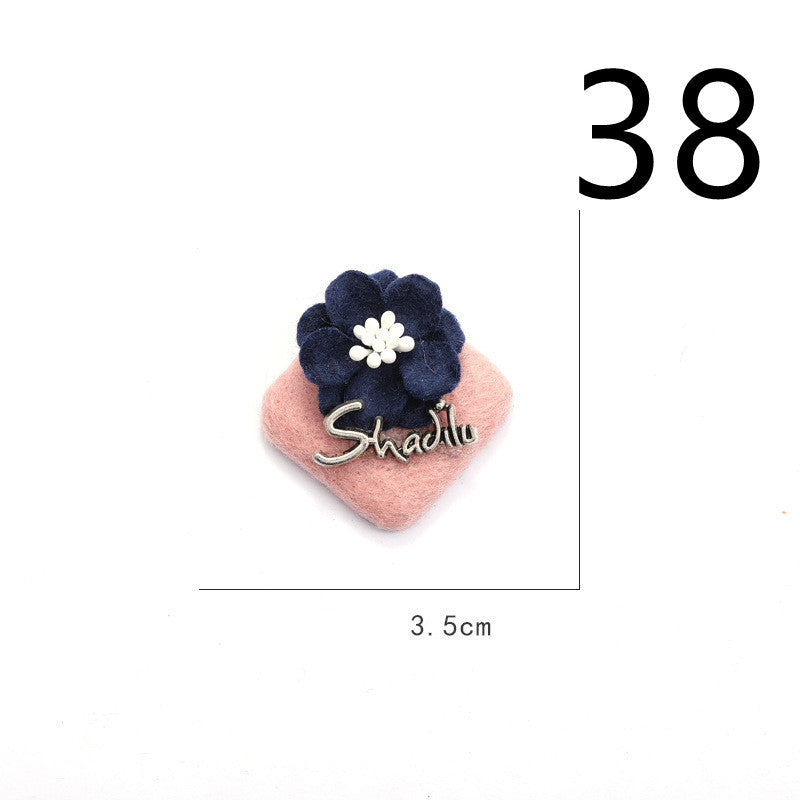 Fabric Flower Rose Sticky Head DIY Handmade Headdress