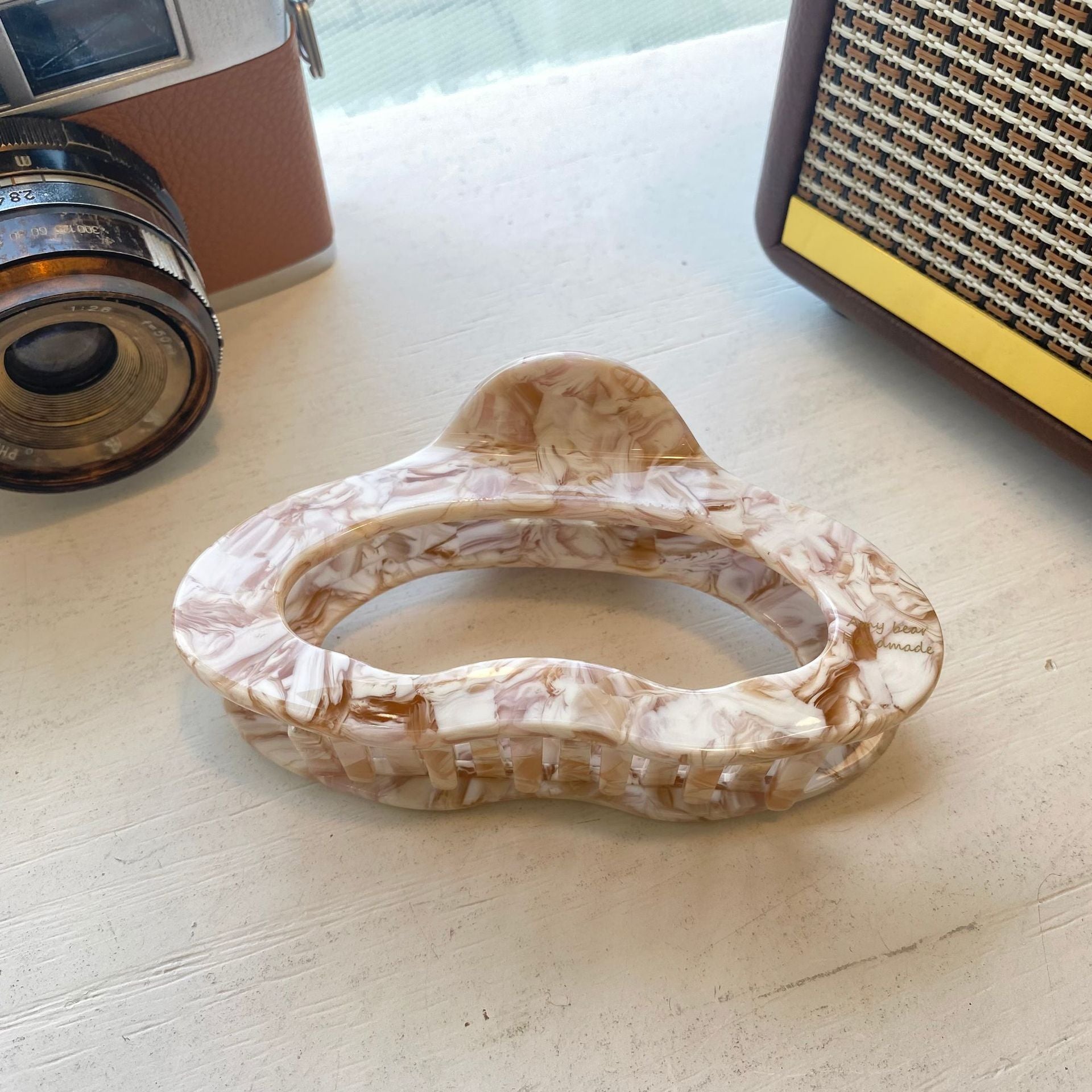 Large Cloud Acetate Thickened Barrettes