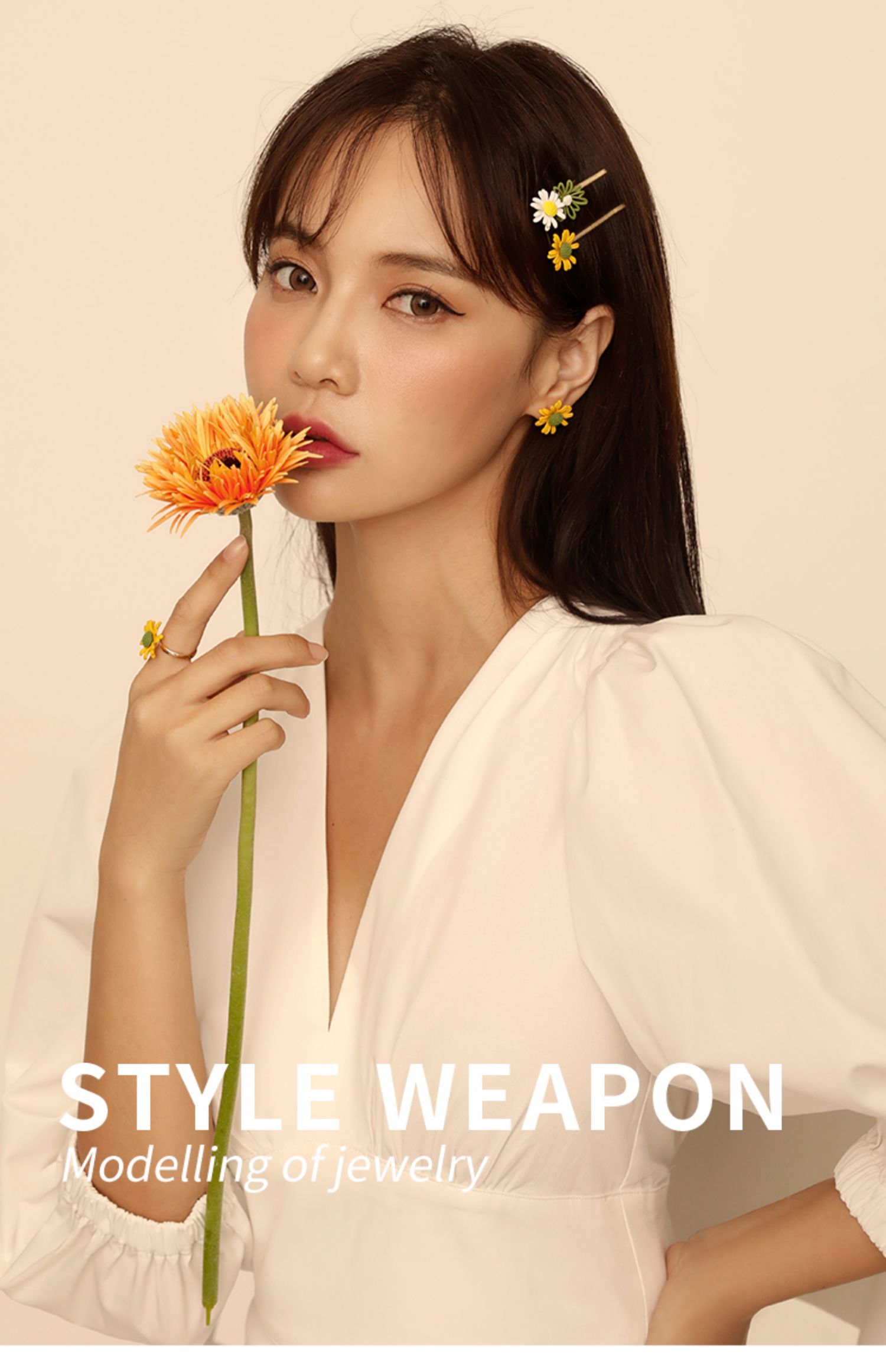 Best Chrysanthemum Flower Barrettes Side Broken Hair Clip