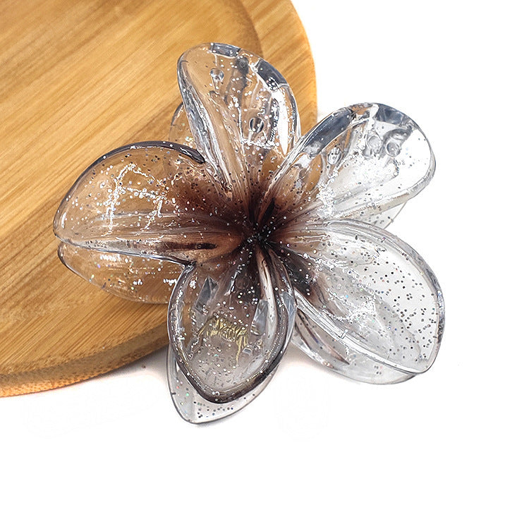 Bauhinia Egg Flower Barrettes Back Head Updo