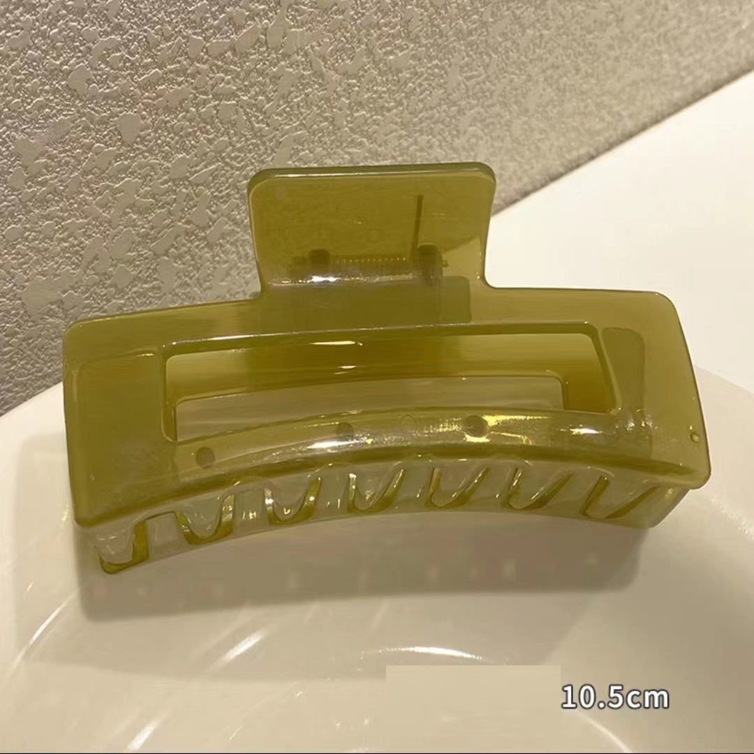 Acrylic Oversized Jelly Palette Hair Shark Clip