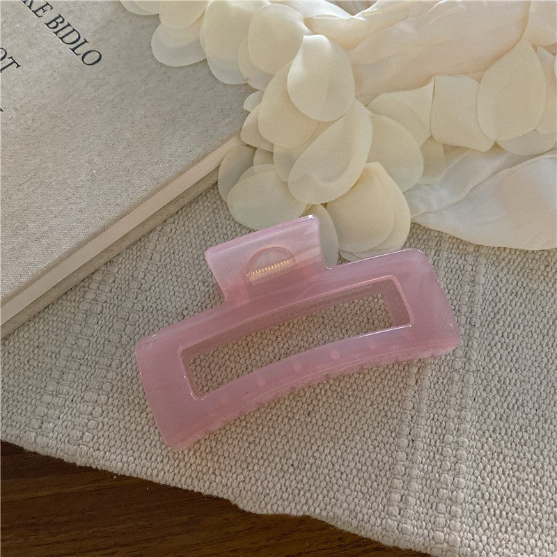 New Large Geometric Shark Clip Barrettes