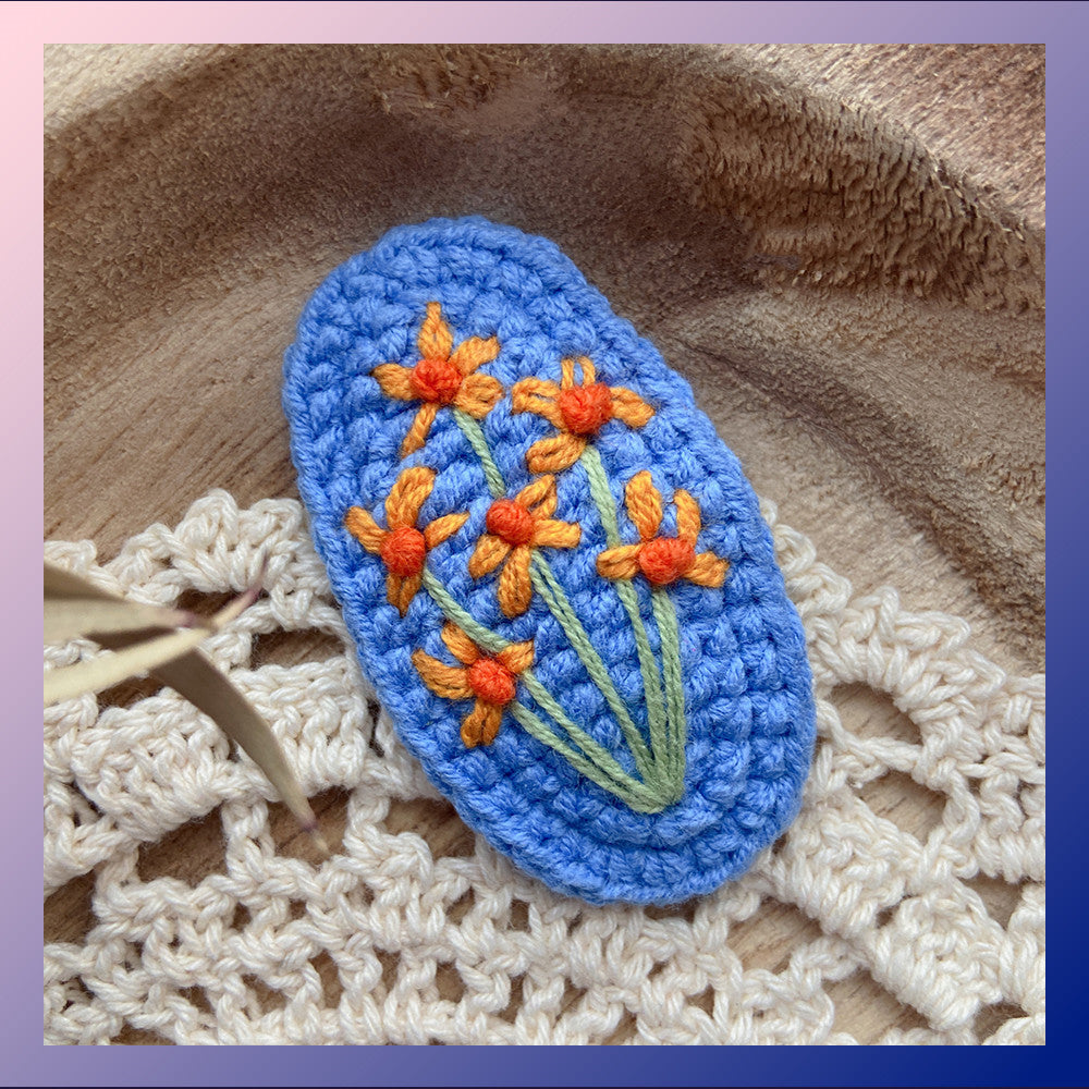 Fashion Braided Yarn Three-dimensional Hair Clip